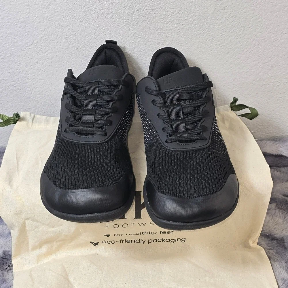 NWT‎ Hike Footwear HF Stride Black Barefoot Sneaker Unisex Mens Size 9 EU 42